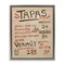 Stupell Industries Spanish Tapas Menu Floater Framed Canvas Wall Art Design by June Erica Vess